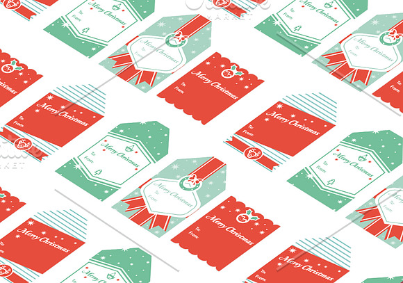 Merry Christmas icon and label in Graphics - product preview 2
