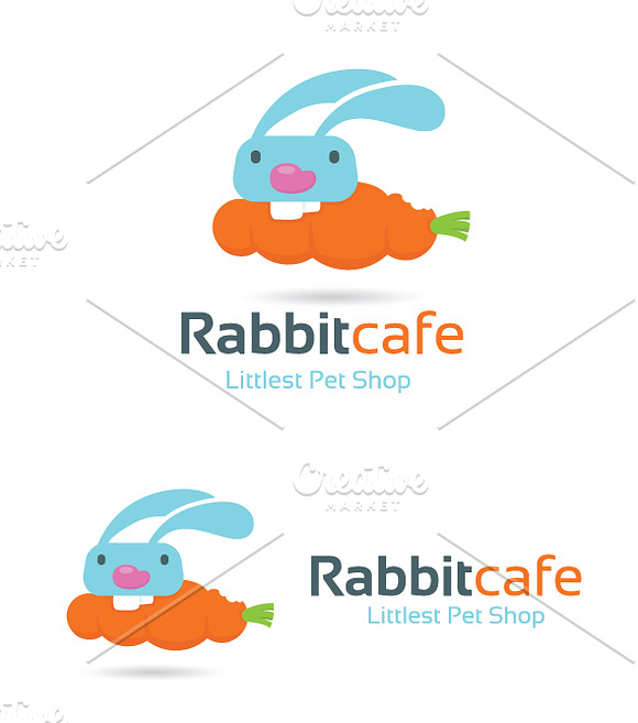 Rabbit Cafe Logo in Templates - product preview 1
