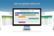 2017 Calendar Powerpoint Template