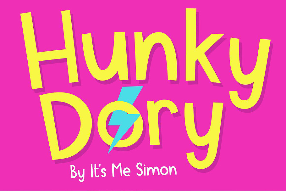 Hunky Dory font in Display Fonts - product preview 8