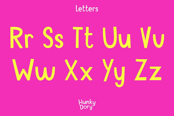 Hunky Dory font in Display Fonts - product preview 6