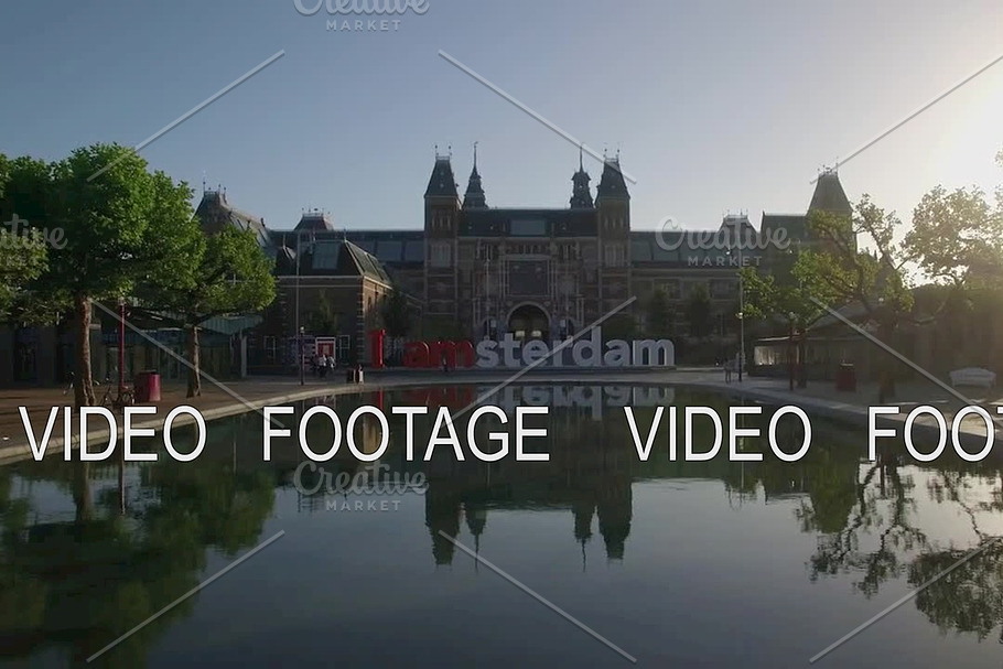 I amsterdam near Rijksmuseum, aerial in Graphics - product preview 8