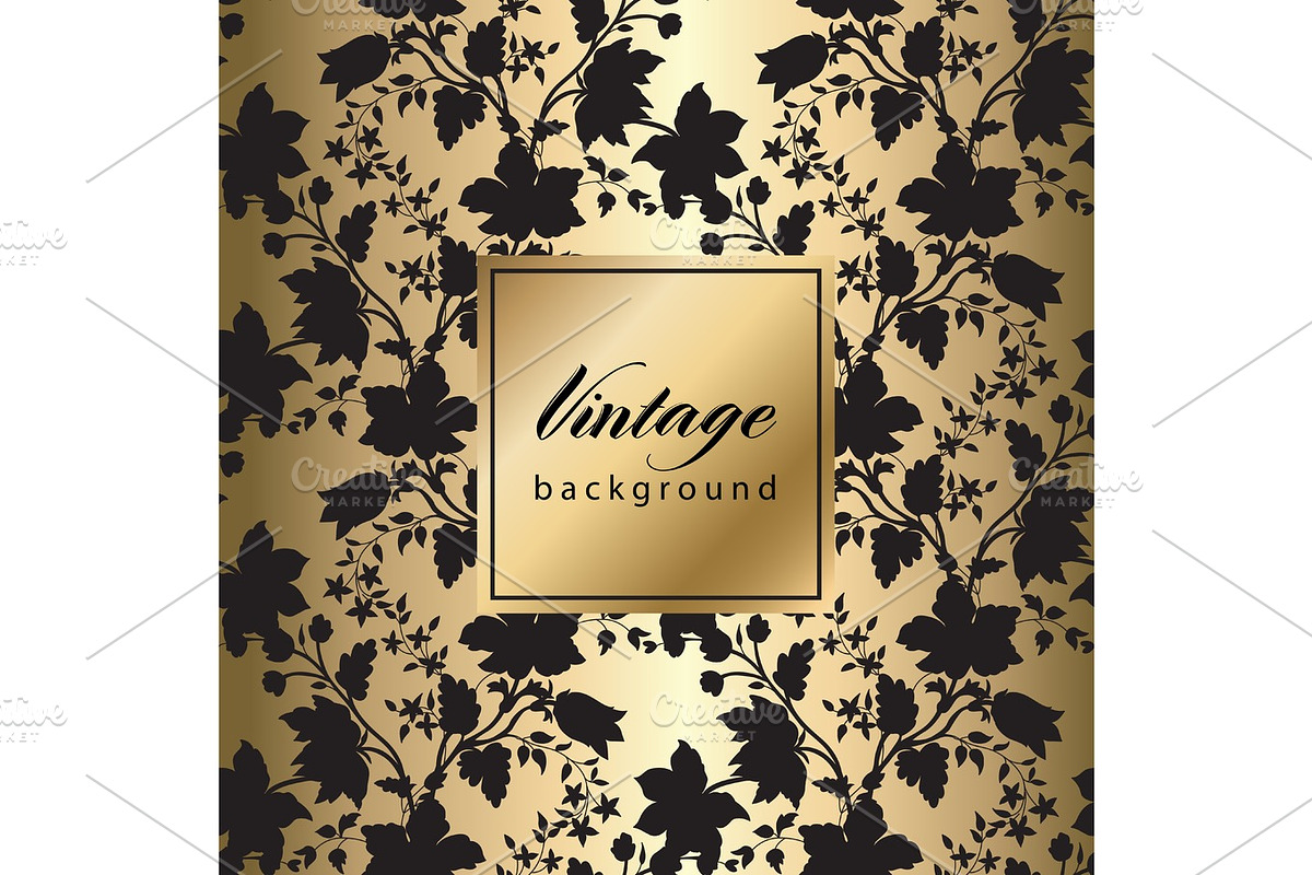 Abstract vintage seamless damask pattern in Graphics - product preview 8