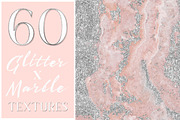 Glamorous Glitter x Marble Textures