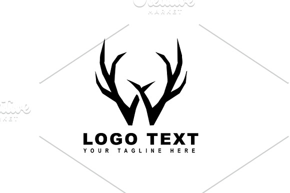 Antler W Logo & Mock-Up - Vector in Logo Templates - product preview 2