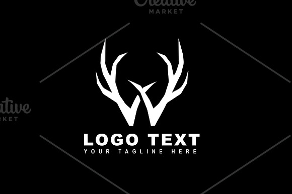 Antler W Logo & Mock-Up - Vector in Logo Templates - product preview 3