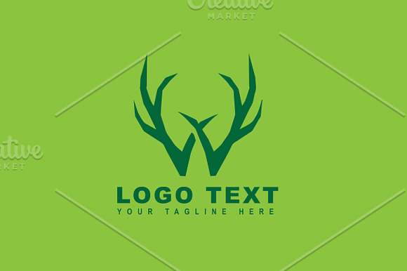 Antler W Logo & Mock-Up - Vector in Logo Templates - product preview 4