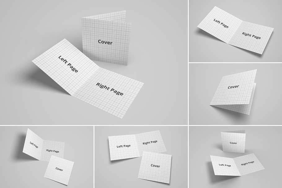 Bifold Brochure/Greeting Card Mockup in Print Mockups - product preview 8