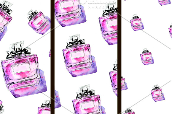 Watercolor Perfume Illustration in Illustrations - product preview 2