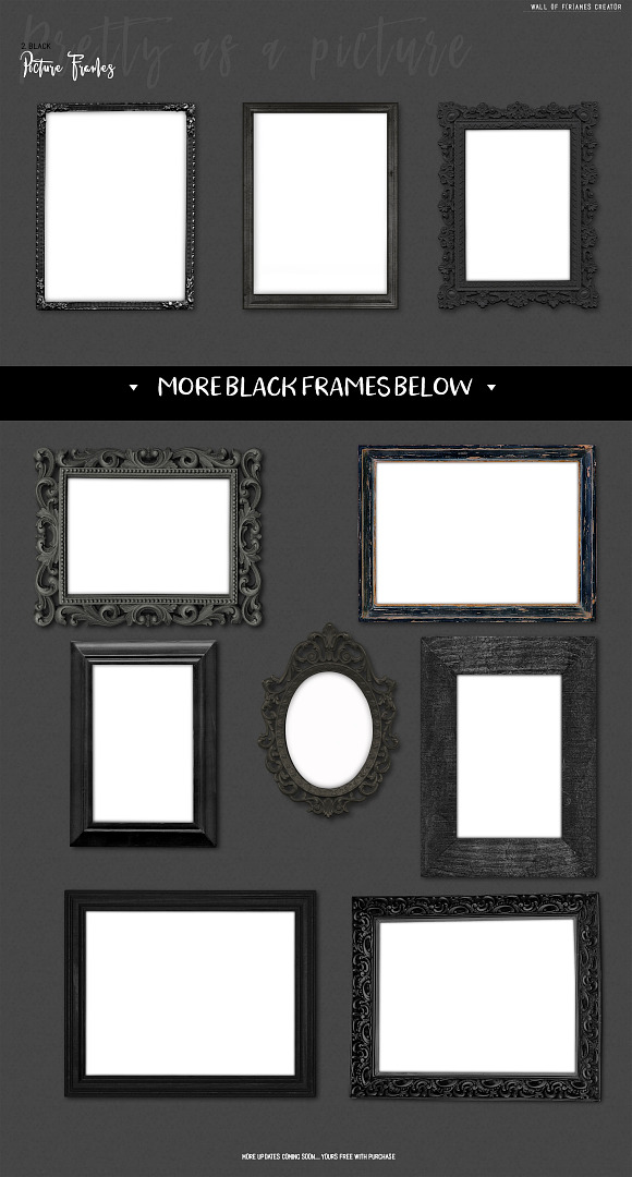 "Wall of F(r)ames" Art Mock Up in Print Mockups - product preview 2