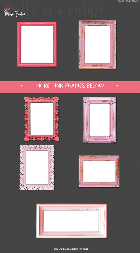 "Wall of F(r)ames" Art Mock Up in Print Mockups - product preview 6