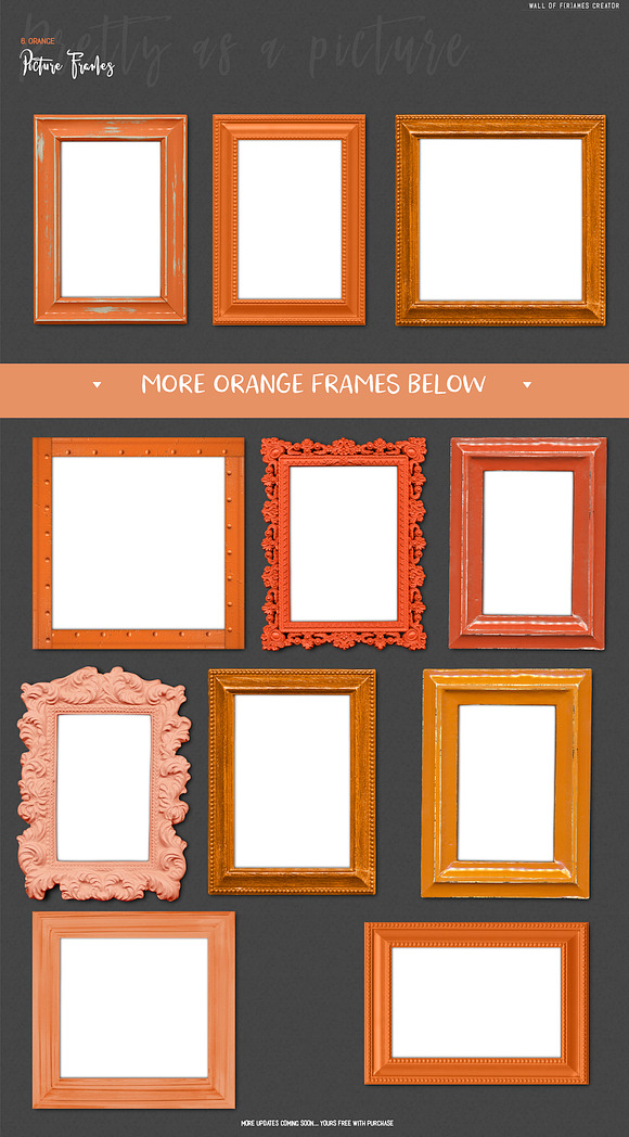 "Wall of F(r)ames" Art Mock Up in Print Mockups - product preview 7