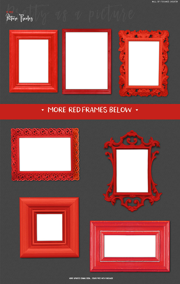 "Wall of F(r)ames" Art Mock Up in Print Mockups - product preview 11