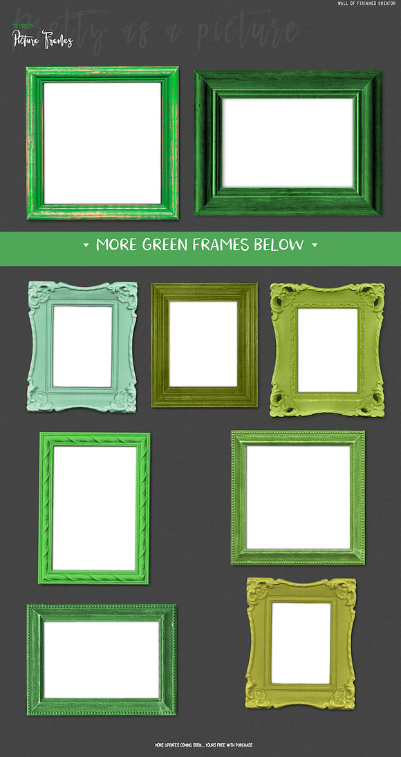 "Wall of F(r)ames" Art Mock Up in Print Mockups - product preview 12