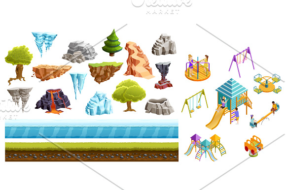 Mega Isometric Set in Construction Icons - product preview 1