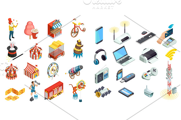Mega Isometric Set in Construction Icons - product preview 17