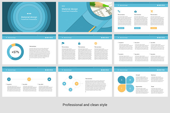 Material | Business PowerPoint in Presentation Templates - product preview 3