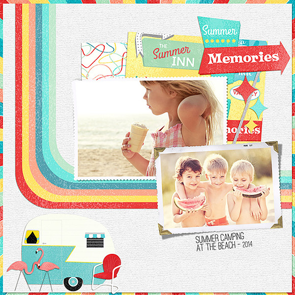 Kitschy Summer Elements in Illustrations - product preview 4