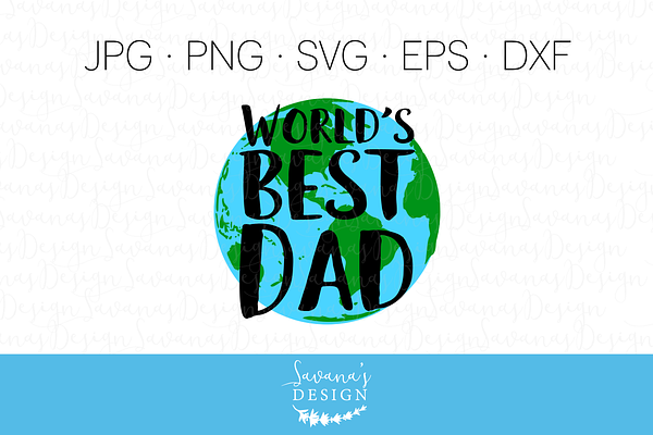 Worlds Best Dad Clipart and SVG