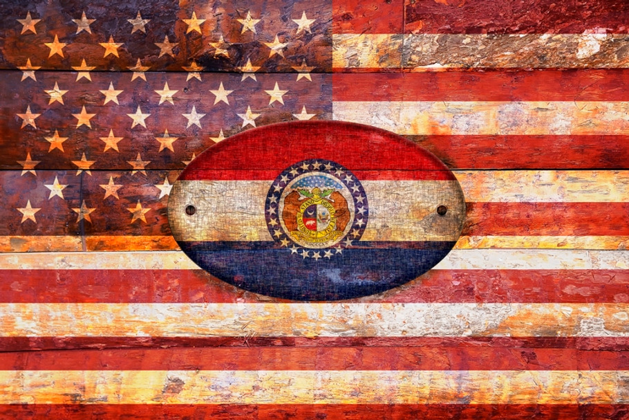 USA and Missouri flags. in Illustrations - product preview 8