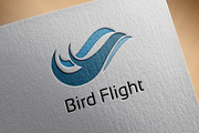 Abstract Bird Flying Flight Logo