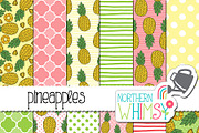 Pineapple Seamless Patterns