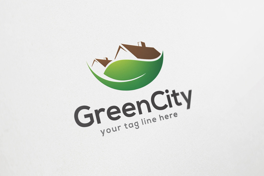 Green City Logo Design in Logo Templates - product preview 8