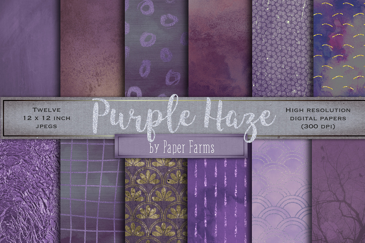 Purple backgrounds in Patterns - product preview 8