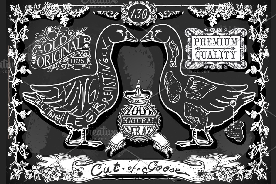 English Cut of Goose's Blackboard in Illustrations - product preview 8