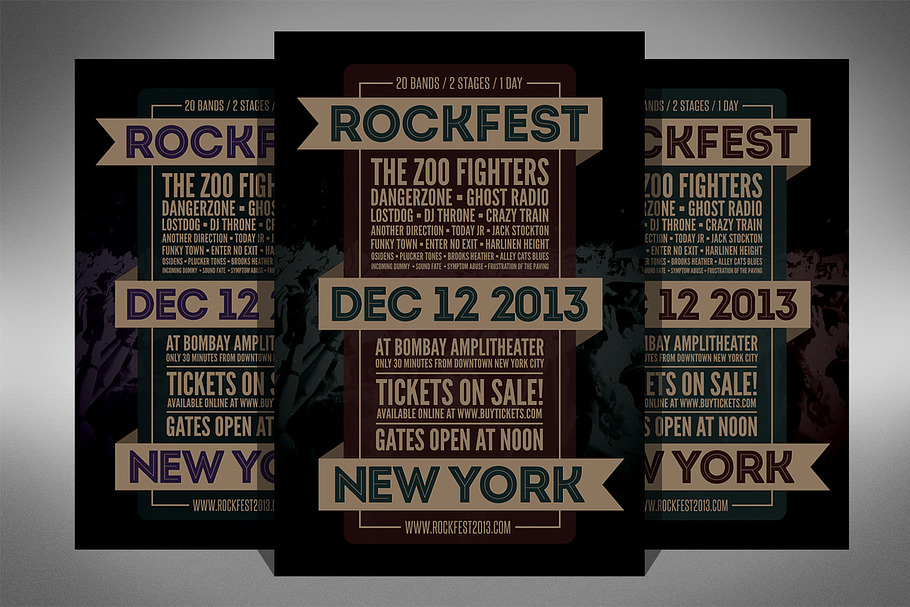 Rock Festival Music Flyer - 2 Sizes