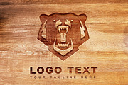 Bear Rustic Logo & Mock-Up - Vector