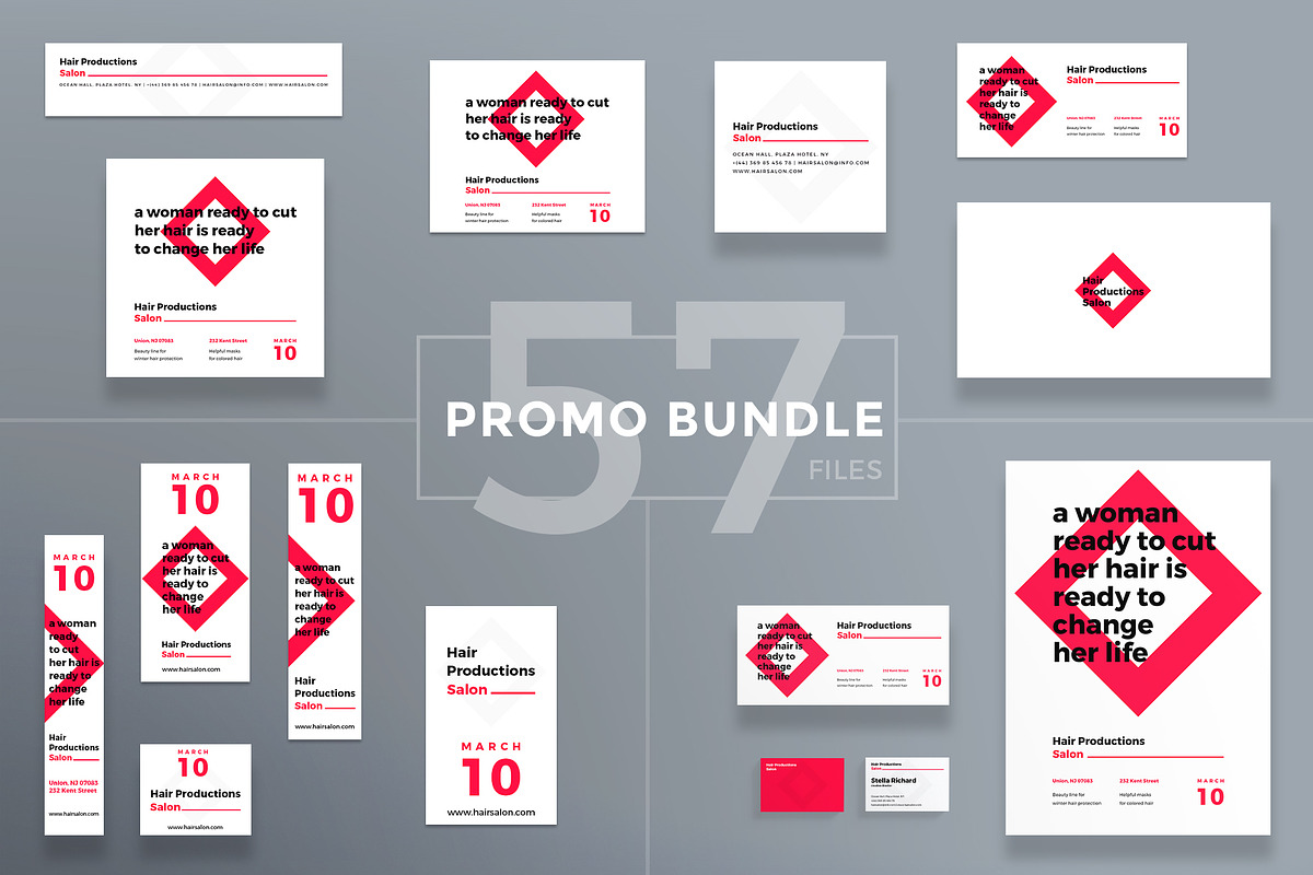 Promo Bundle | Hair Salon in Templates - product preview 8