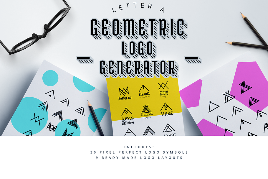 Geometric Logo Generator - Letter A