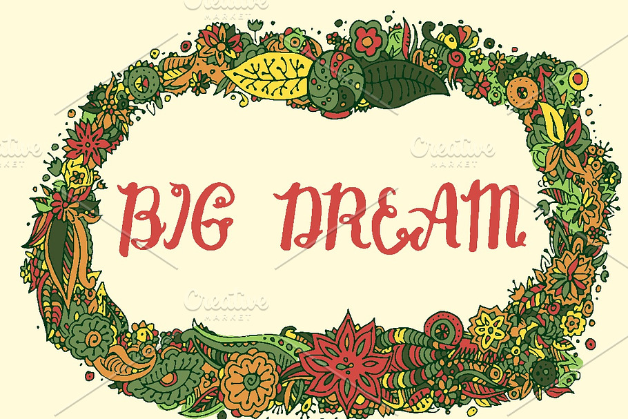 Big Dream and The End calligraphy