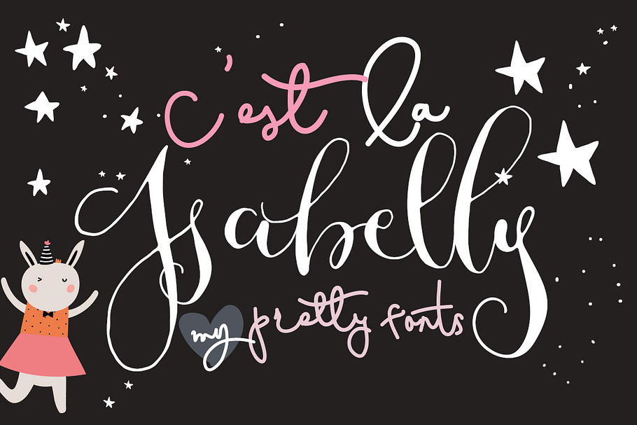 C'est La Isabelly - My Pretty Fonts in Script Fonts - product preview 8