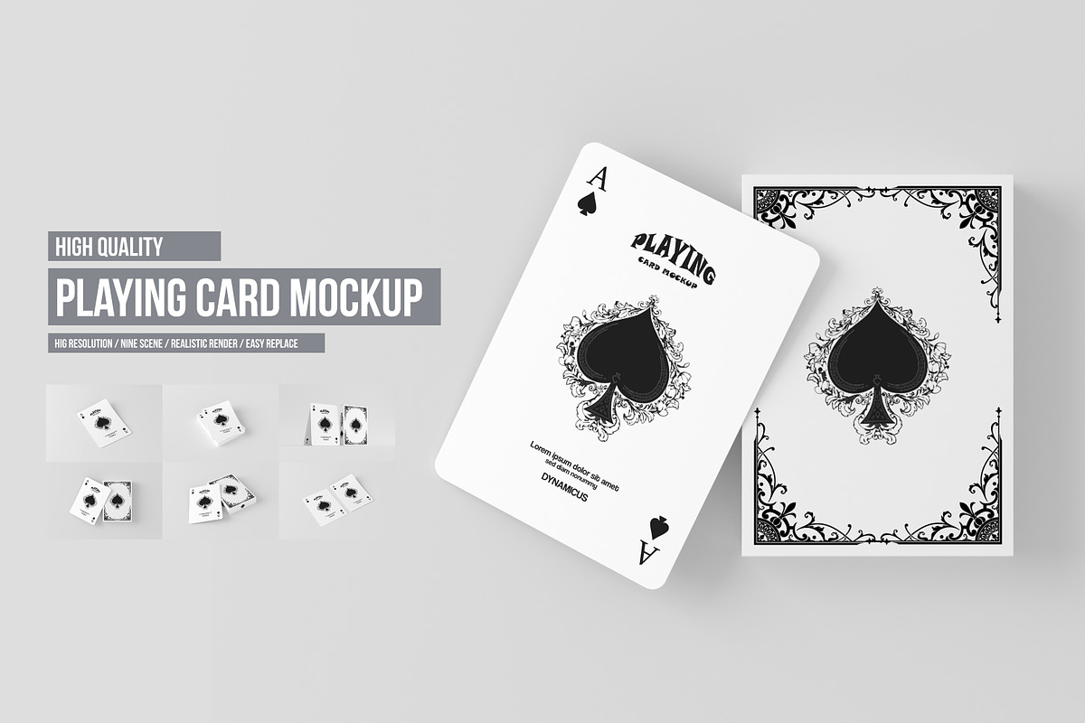 Playing Card Mockup in Product Mockups - product preview 8