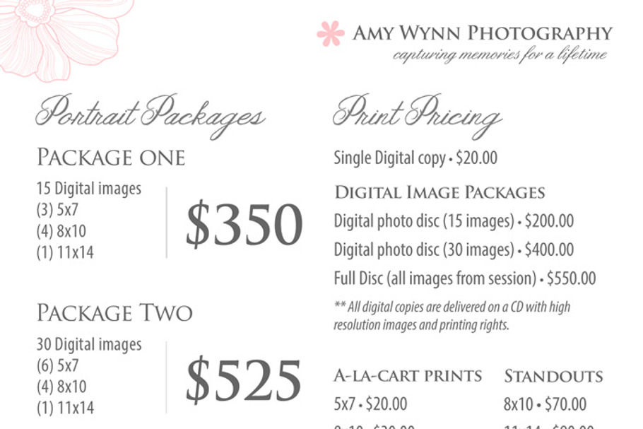 Price List Template - Pricing Sheet