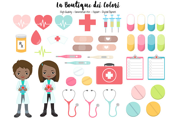 Medical - Doctor Clipart in Illustrations - product preview 2