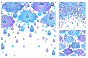 collection of backgrounds with rain