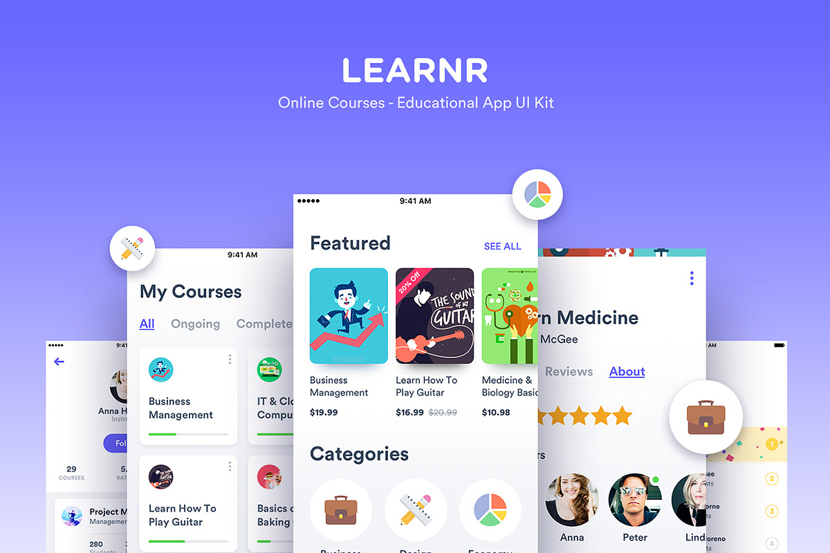 Learnr - Online Courses in UI Kits and Libraries - product preview 8