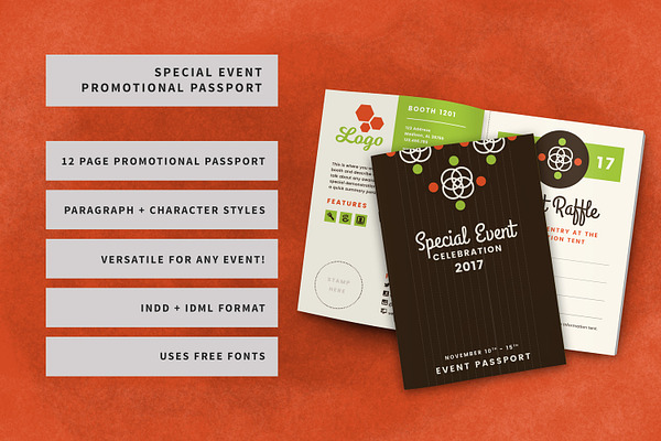 Special Event Promotional Passport