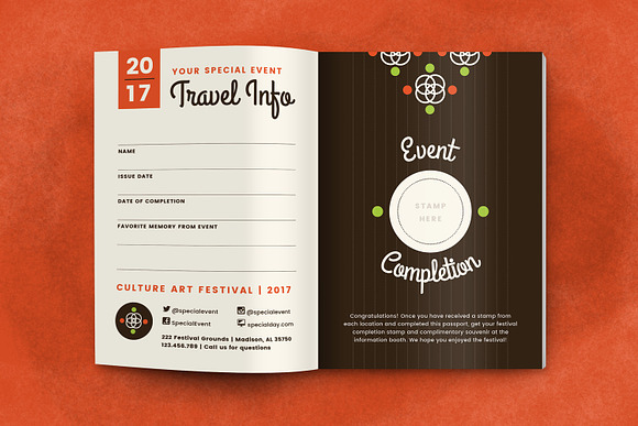 Special Event Promotional Passport in Brochure Templates - product preview 2