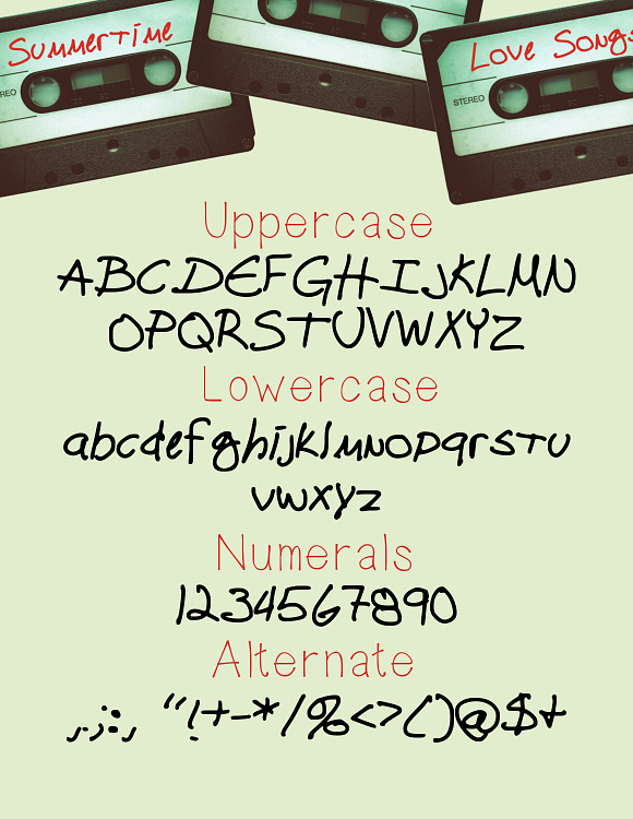 Cassette Tape A Funky Font in Fonts - product preview 1