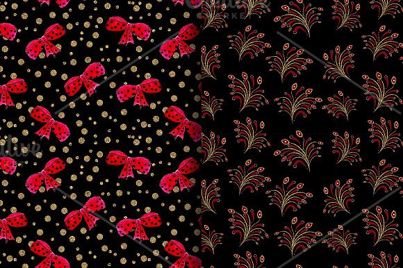 GLITTERIZED clipart & pattern 2 in Illustrations - product preview 2