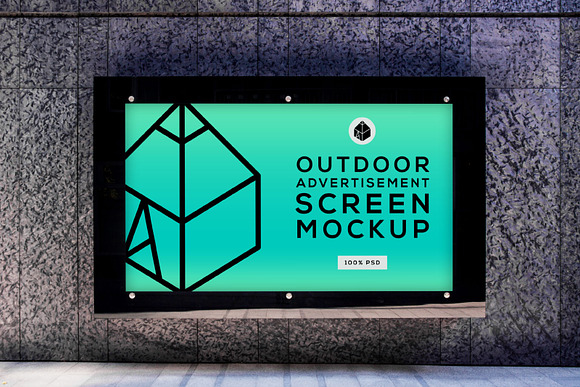Outdoor Advertising Screen MockUps 5 in Product Mockups - product preview 2
