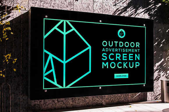 Outdoor Advertising Screen MockUps 5 in Product Mockups - product preview 3