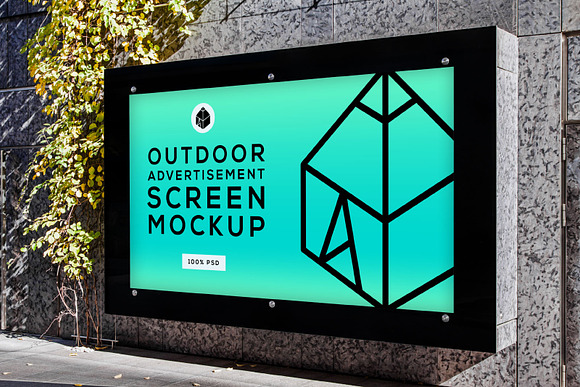 Outdoor Advertising Screen MockUps 5 in Product Mockups - product preview 4