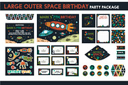 Space Birthday Party Package Set
