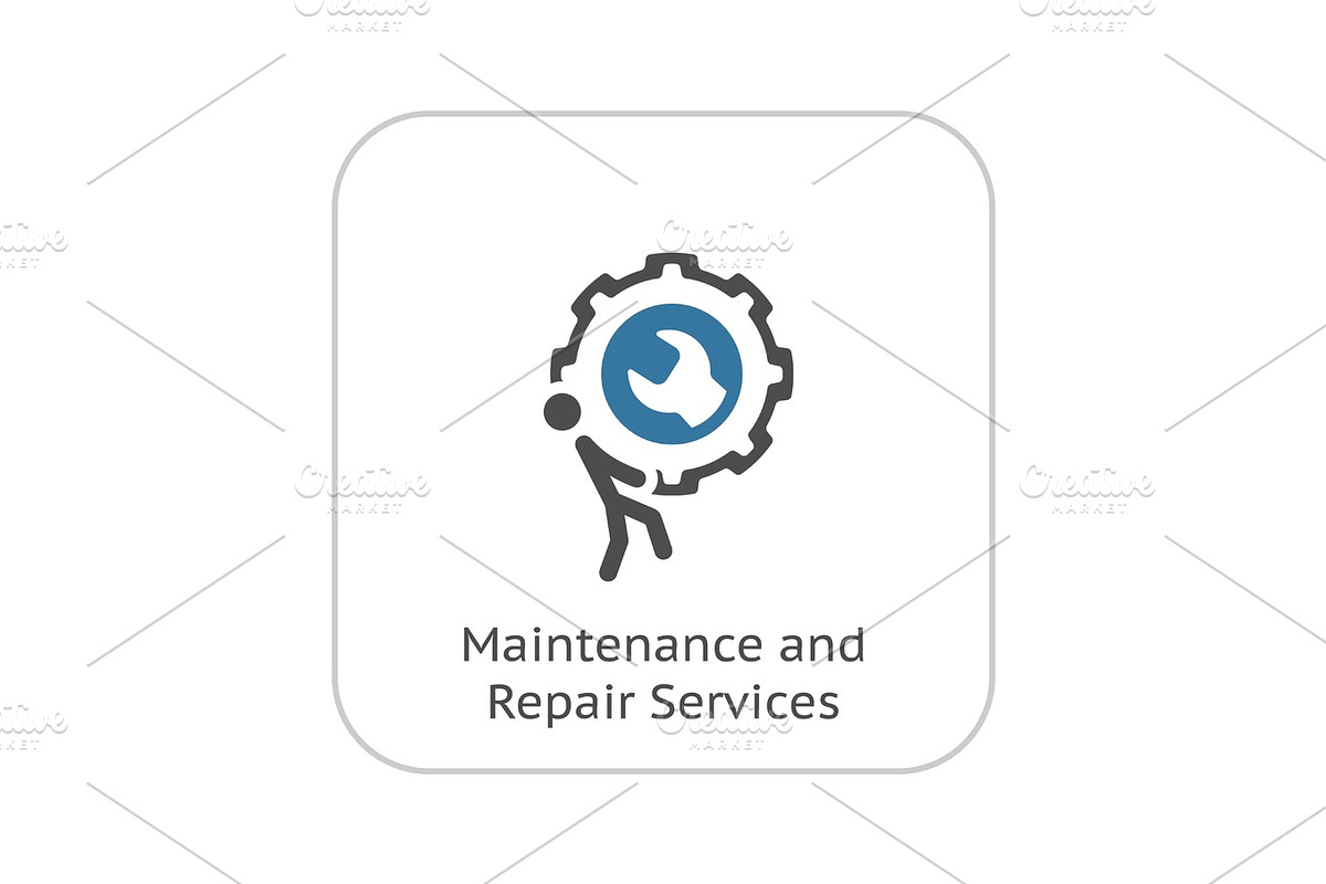 Maintenance and Repair Services Icon. Flat Design. in Illustrations - product preview 8