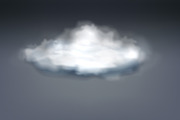 Realistic grey thundercloud